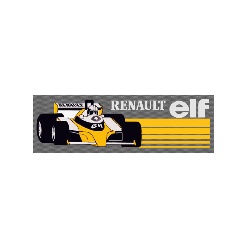 Sticker RENAULT ELF F1 vitre arrière