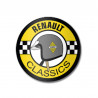 Renault classic helmet sticker