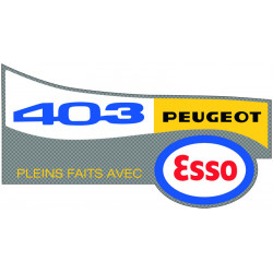 Peugeot 403 recommends Esso...