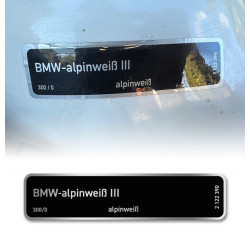 BMW color code label